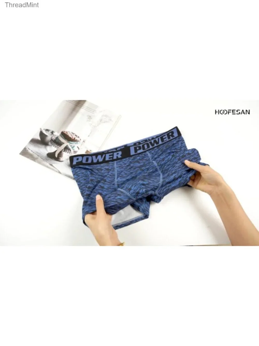 Men's Boxer Briefs 6 Pack Moisture Wicking Stretch Trunks Underwear